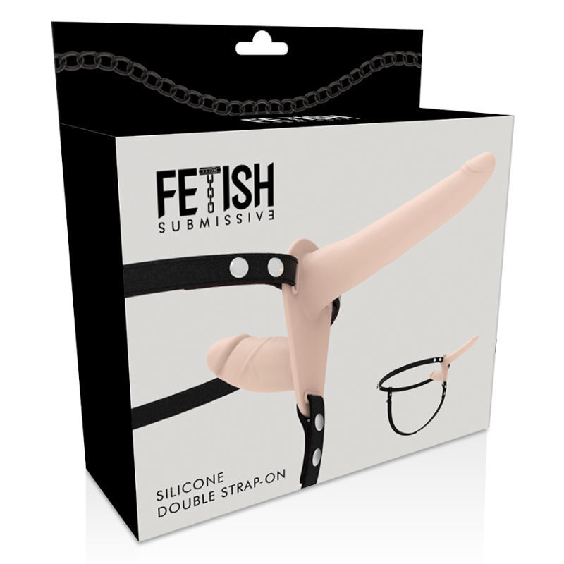 FETISH SUBMISSIVE HARNESS DOBLE PENETRACION FLESH