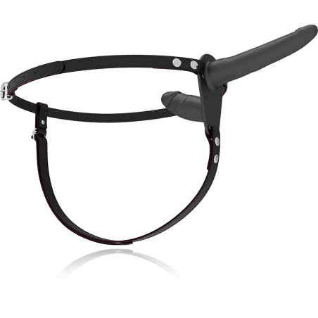 FETISH SUBMISSIVE HARNESS DOBLE PENETRACION NEGRO