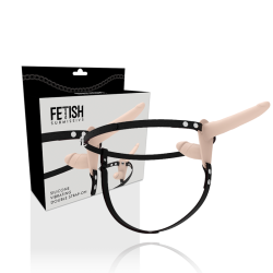 FETISH SUBMISSIVE HARNESS DOBLE PENETRACION VIBRADOR FLESH UP 2