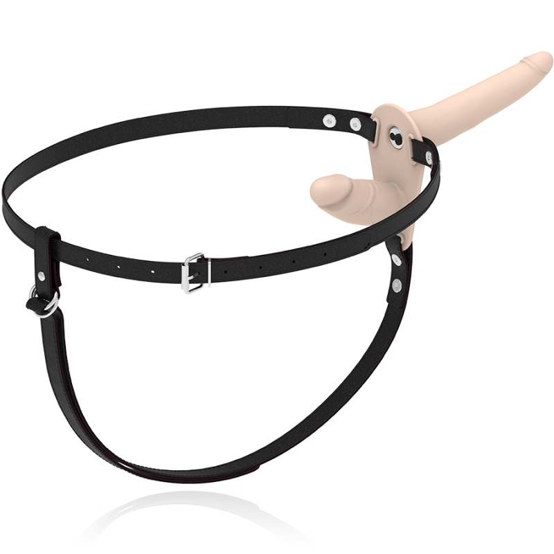 FETISH SUBMISSIVE HARNESS DOBLE PENETRACION VIBRADOR FLESH UP