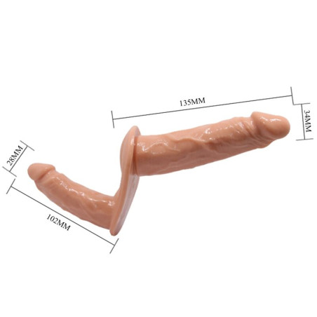 BAILE ULTRA PASSIONATE HARNESS DILDOS DOBLES CON ARNES