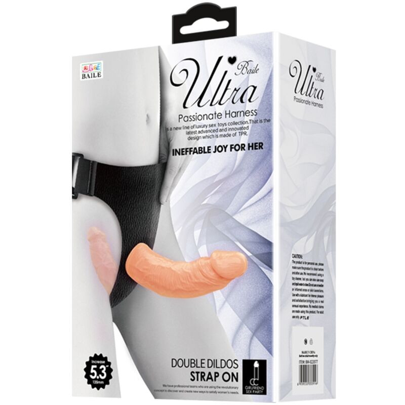BAILE ULTRA PASSIONATE HARNESS DILDOS DOBLES CON ARNES