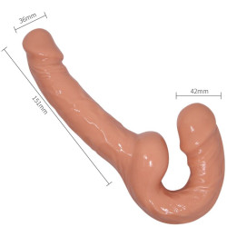 BAILE ULTRA PASSIONATE HARNESS DILDO CON ARNES SIN SUJECION 2