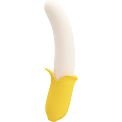 PRETTY LOVE BANANA GEEK SUPER POWER 7 VIBRACIONES UPDOWN SILICONA NEGRO 2
