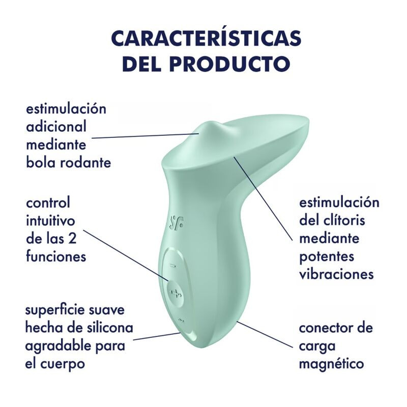 SATISFYER EXCITERRR VIBRADOR LAY ON CLITORIS MENTA