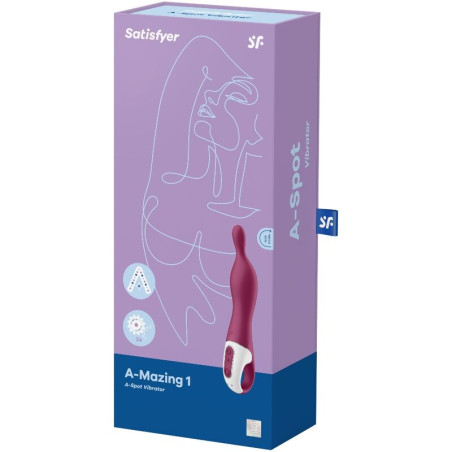 SATISFYER AMAZING 1 VIBRADOR PUNTO A BERRY