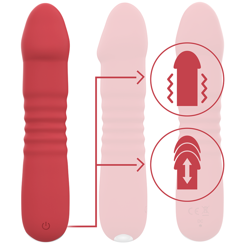INTENSE JUNI UP DOWN 10 VIBRACIONES ROJO