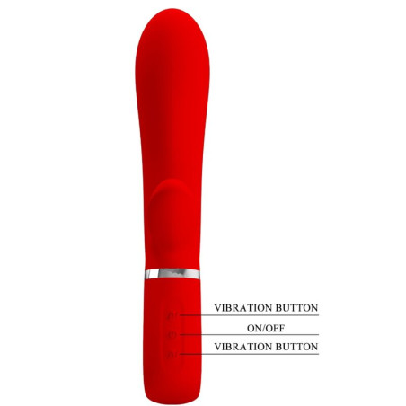 PRETTY LOVE THOMAS VIBRADOR PUNTO G MULTIFUNCION ROJO
