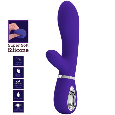 PRETTY LOVE THOMAS VIBRADOR PUNTO G MULTIFUNCION VIOLETA