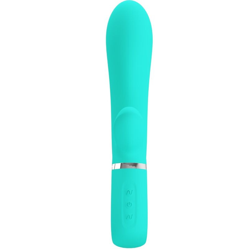 PRETTY LOVE THOMAS VIBRADOR PUNTO G MULTIFUNCION VERDE AGUA