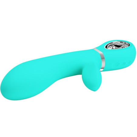 PRETTY LOVE THOMAS VIBRADOR PUNTO G MULTIFUNCION VERDE AGUA