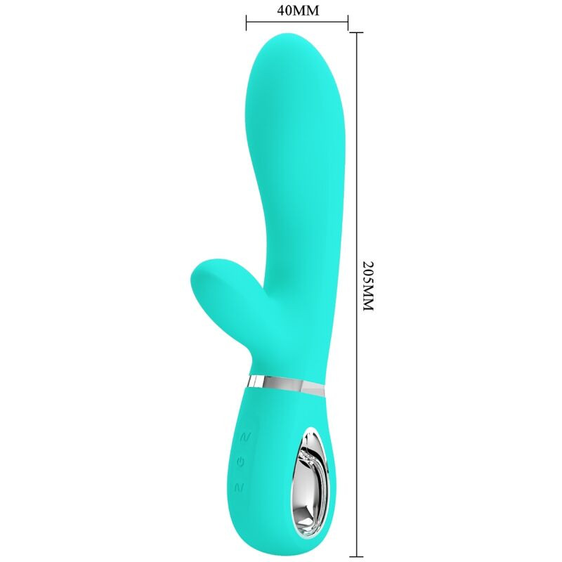 PRETTY LOVE THOMAS VIBRADOR PUNTO G MULTIFUNCION VERDE AGUA