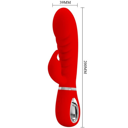 PRETTY LOVE PRESCOTT VIBRADOR PUNTO G MULTIFUNCION ROJO
