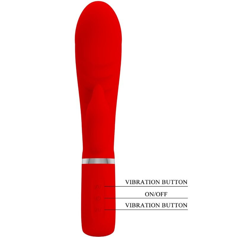 PRETTY LOVE PRESCOTT VIBRADOR PUNTO G MULTIFUNCION ROJO