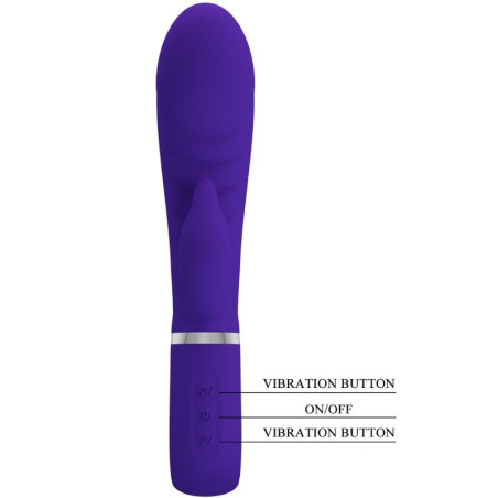 PRETTY LOVE PRESCOTT VIBRADOR PUNTO G MULTIFUNCION LILA