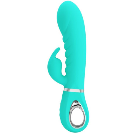 PRETTY LOVE PRESCOTT VIBRADOR PUNTO G MULTIFUNCION VERDE AGUA