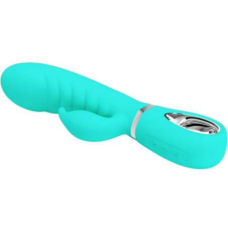 PRETTY LOVE PRESCOTT VIBRADOR PUNTO G MULTIFUNCION VERDE AGUA