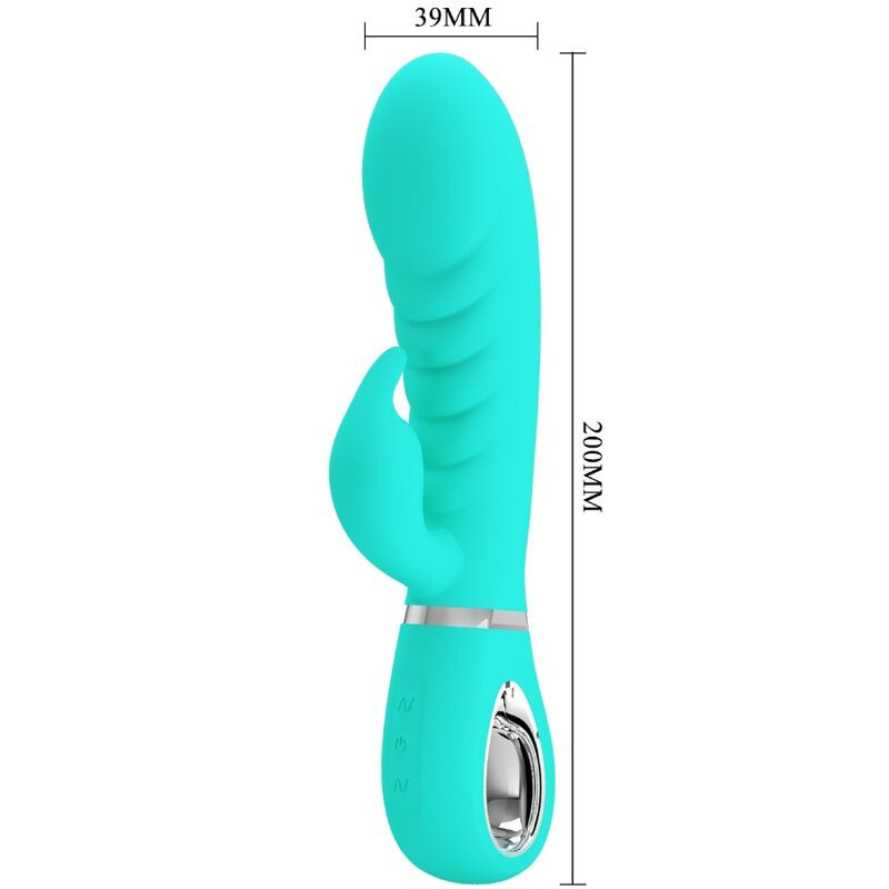 PRETTY LOVE PRESCOTT VIBRADOR PUNTO G MULTIFUNCION VERDE AGUA