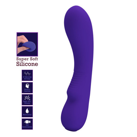 PRETTY LOVE PRESCOTT VIBRADOR RECARGABLE LILA