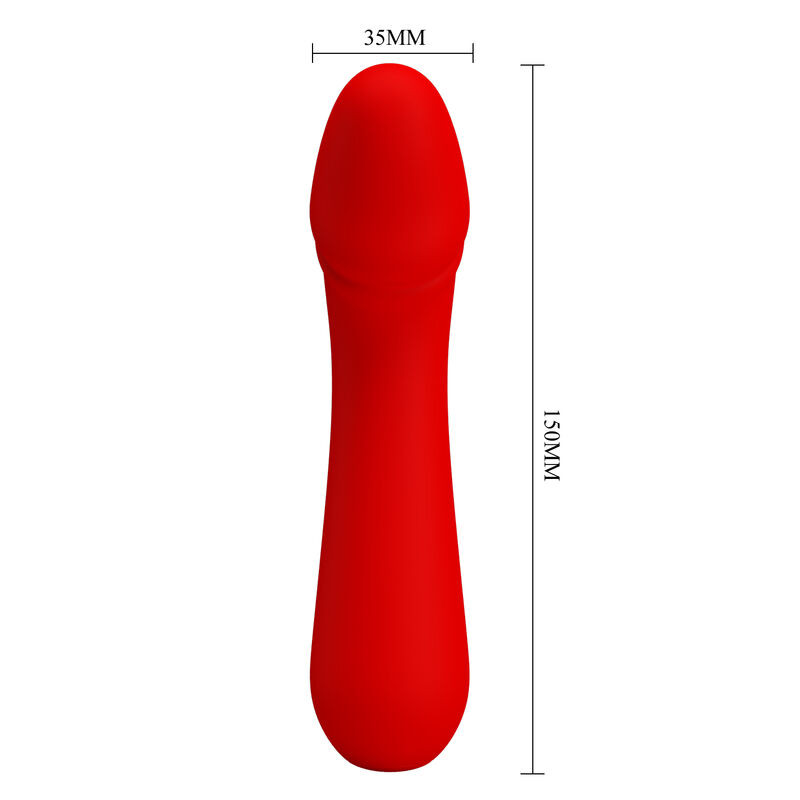 PRETTY LOVE CETUS VIBRADOR RECARGABLE ROJO