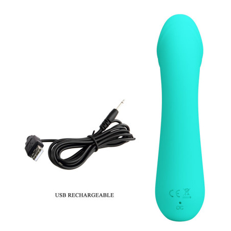 PRETTY LOVE CETUS VIBRADOR RECARGABLE VERDE AGUA