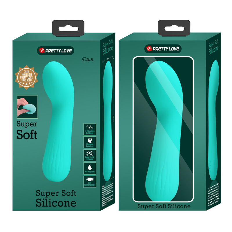PRETTY LOVE FAUN VIBRADOR RECARGABLE VERDE AGUA