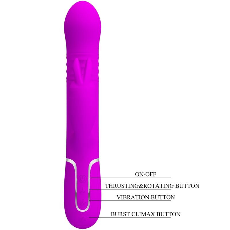 PRETTY LOVE VIBRADOR COALE RABBIT PERLAS VIOLETA