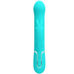 PRETTY LOVE VIBRADOR COALE RABBIT PERLAS VERDE AGUA 2