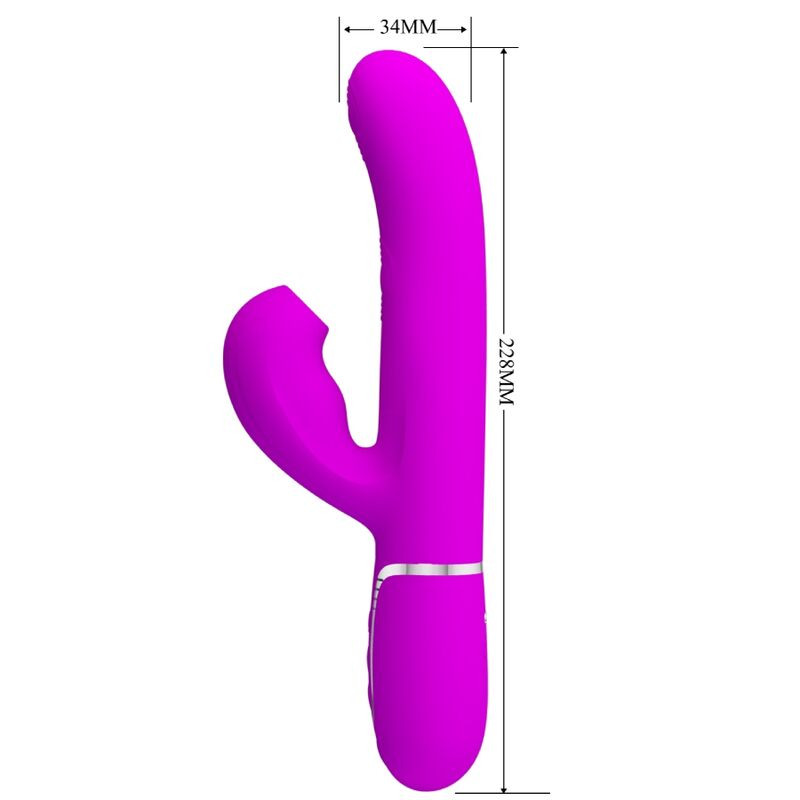 PRETTY LOVE PERLITA VIBRADOR PUNTO G 3 EN 1 MULTIFUNCION VIOETA
