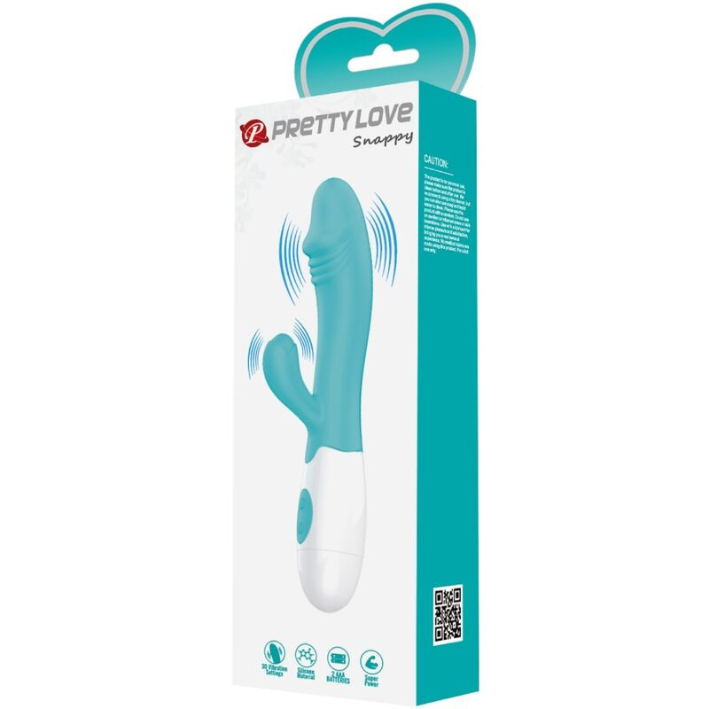 PRETTY LOVE SNAPPY VIBRADOR PUNTO G VERDE AGUA