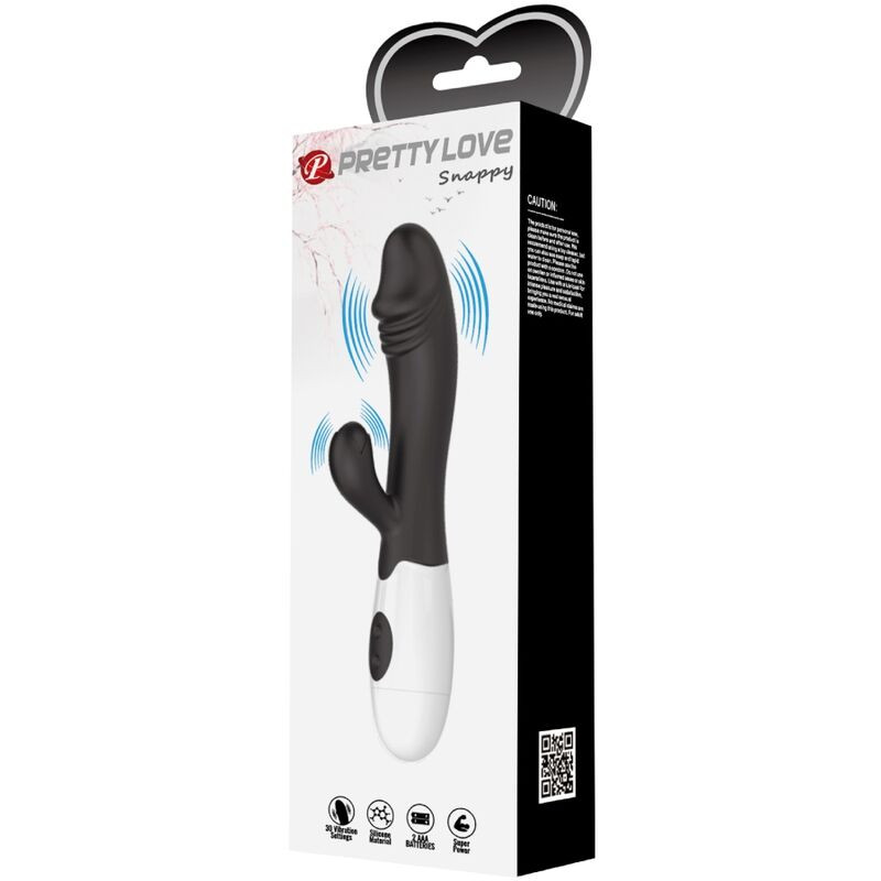 PRETTY LOVE SNAPPY VIBRADOR PUNTO G NEGRO