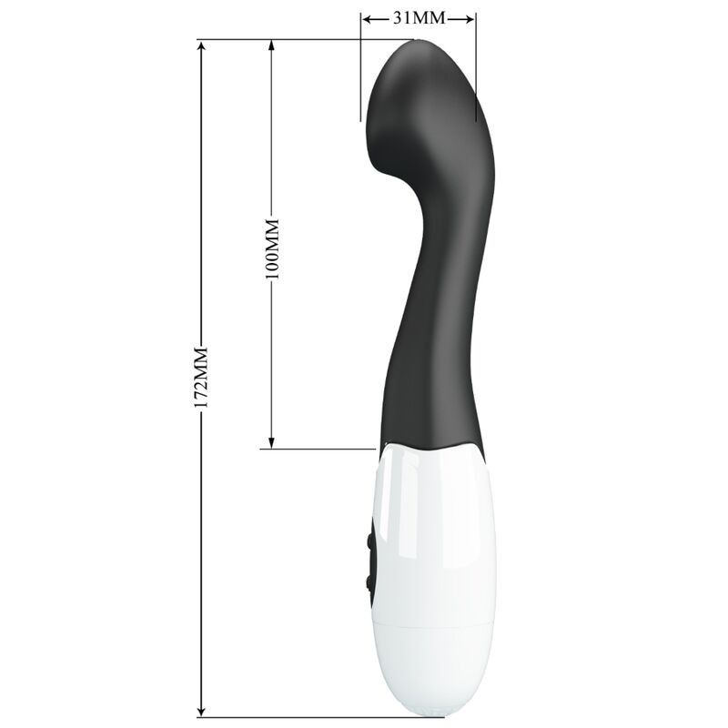PRETTY LOVE CHARLES VIBRADOR PUNTO G 30 MODOS NEGRO