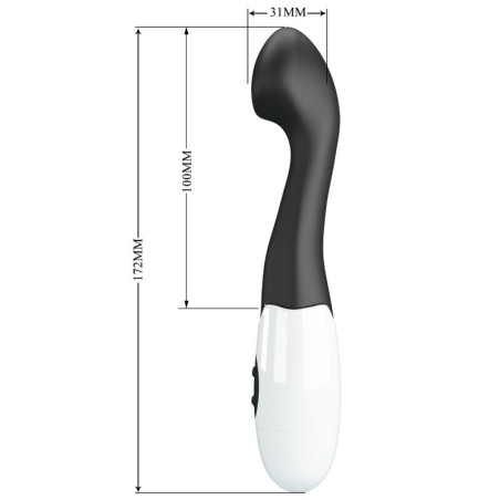 PRETTY LOVE CHARLES VIBRADOR PUNTO G 30 MODOS NEGRO