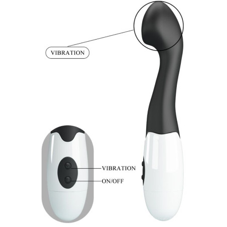 PRETTY LOVE CHARLES VIBRADOR PUNTO G 30 MODOS NEGRO