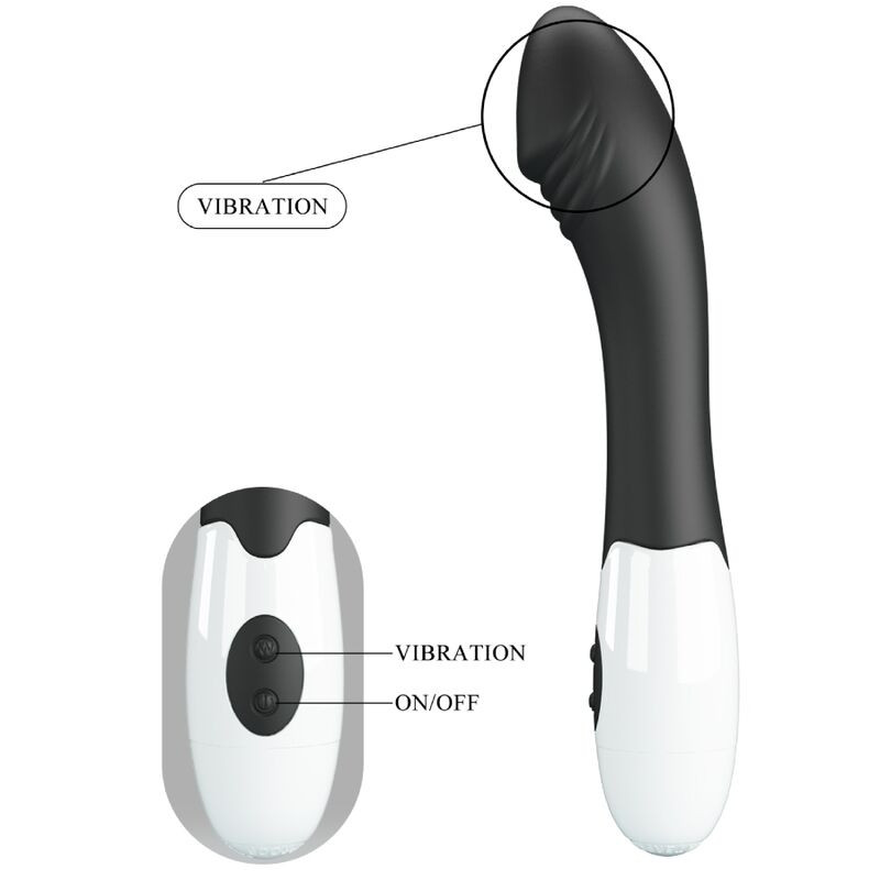 PRETTY LOVE ELEMENTAL VIBRADOR PUNTO G 30 MODOS NEGRO