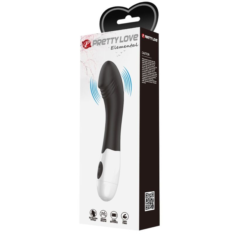 PRETTY LOVE ELEMENTAL VIBRADOR PUNTO G 30 MODOS NEGRO