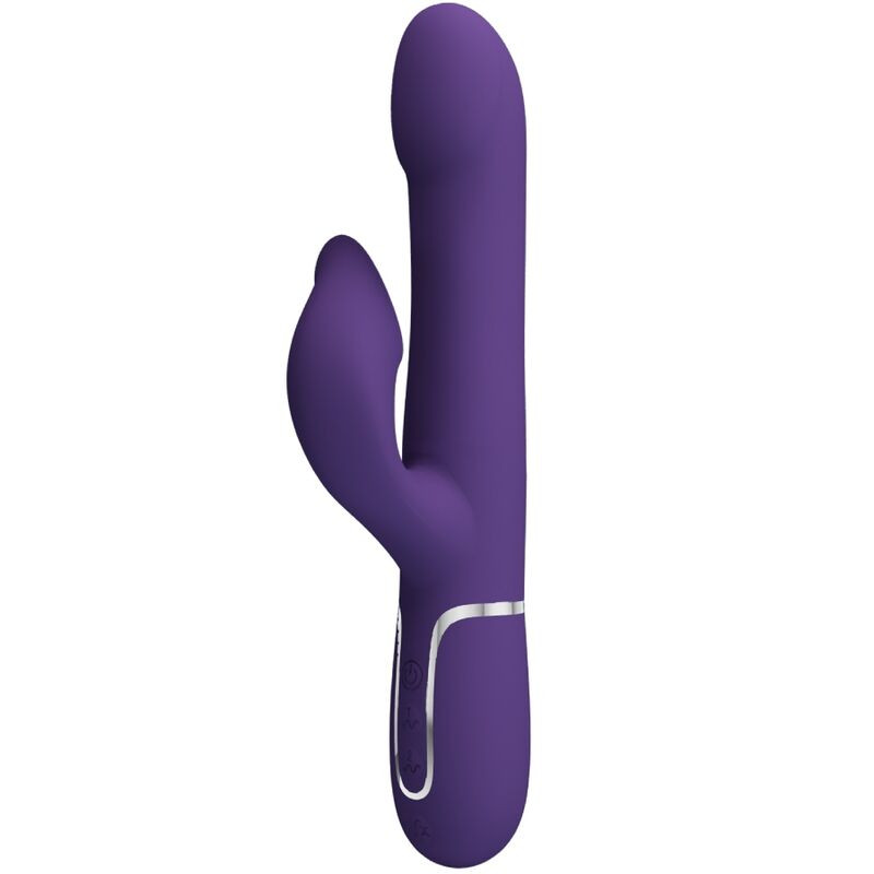 PRETTY LOVE ZALIN VIBRADOR RABBIT PERLAS 4 EN 1 MORADO