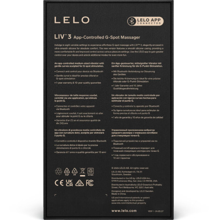 LELO LIV 3 ESTIMULADOR PUNTO G VIOLETA