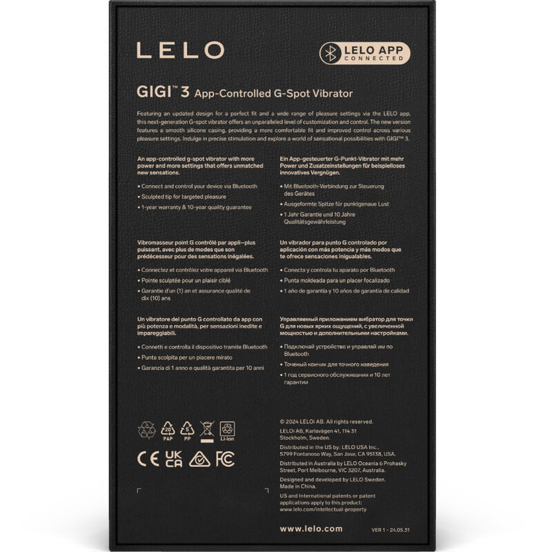 LELO GIGI 3 VIBRADOR PUNTO G VIOLETA
