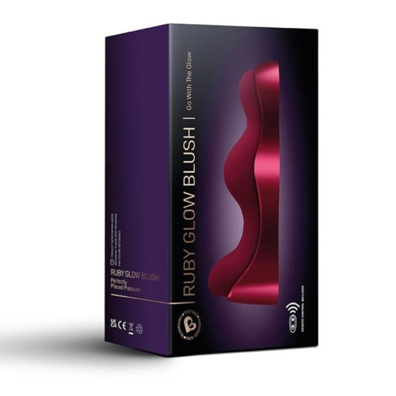 ROCKS OFF RUBY GLOW BLUSH VIBRADOR G SPOT ROJO