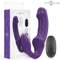 INTENSE JILL VIBRADOR DOBLE 20 CM VIOLETA CONTROL REMOTO