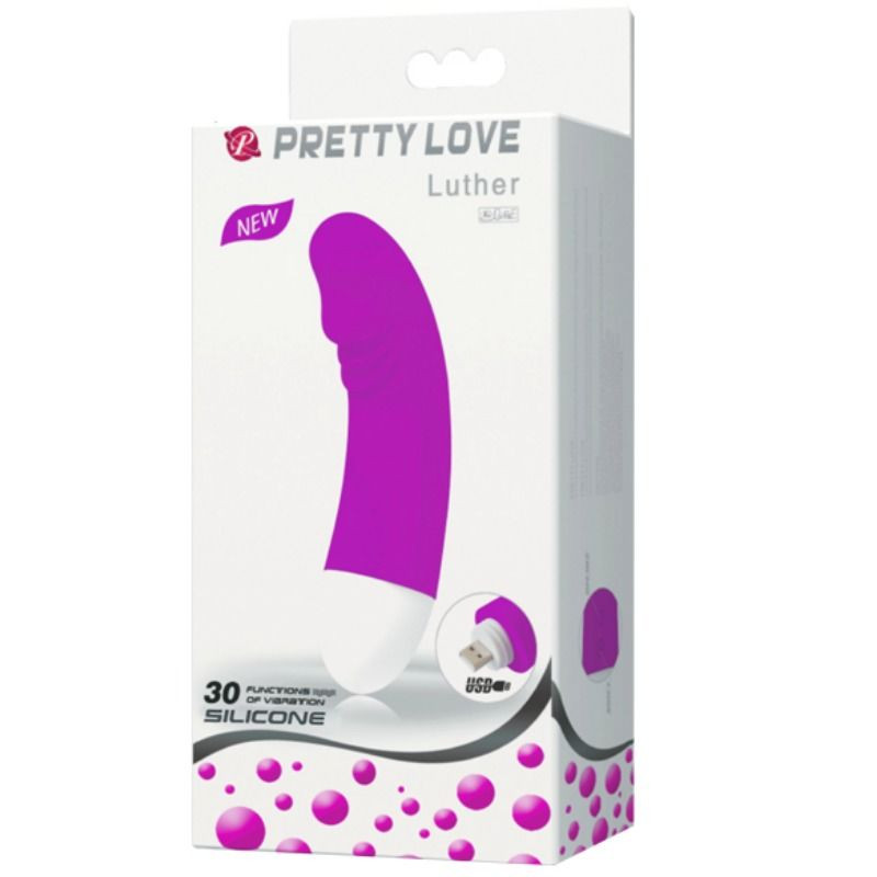 PRETTY LOVE LUTHER MINI VIBRADOR 30 MODOS VIBRACION