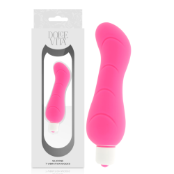 DOLCE VITA G SPOT VIBRADOR SILICONA ROSA 2
