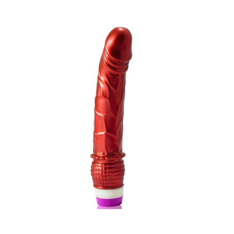 BAILE VIBRADOR ROJO REALISTICO 23 CM