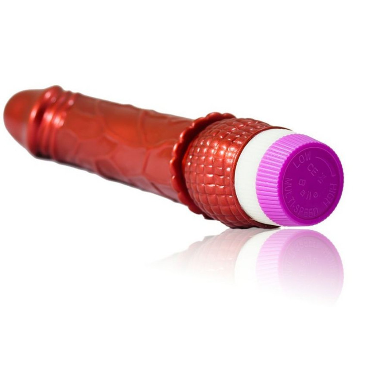 BAILE VIBRADOR ROJO REALISTICO 23 CM