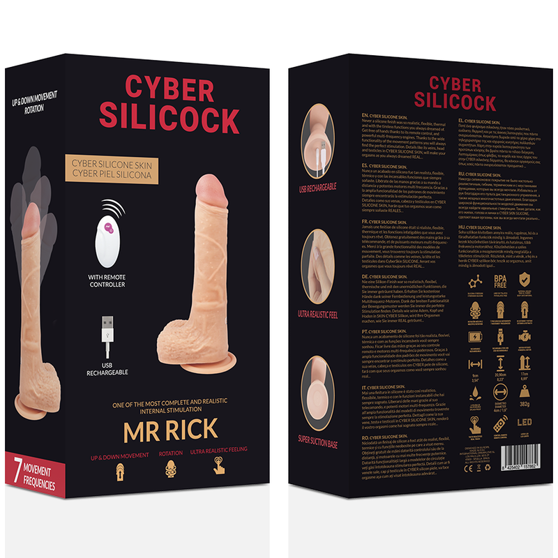 CYBER SILICOCK REALISTICO CONTROL REMOTO MR RICK 209 CM O 4 CM