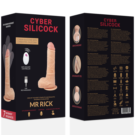 CYBER SILICOCK REALISTICO CONTROL REMOTO MR RICK 209 CM O 4 CM