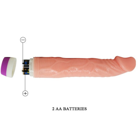BAILE VIBRADOR REALISTICO NATURAL 22 CM