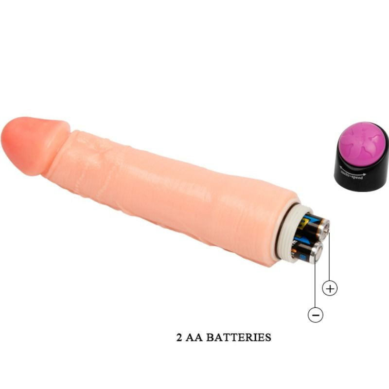 BAILE VIBRADOR REALISTICO FLEXIBLE 25 CM