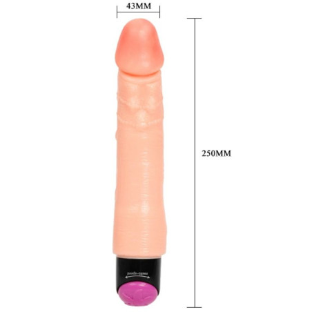 BAILE VIBRADOR REALISTICO FLEXIBLE 25 CM